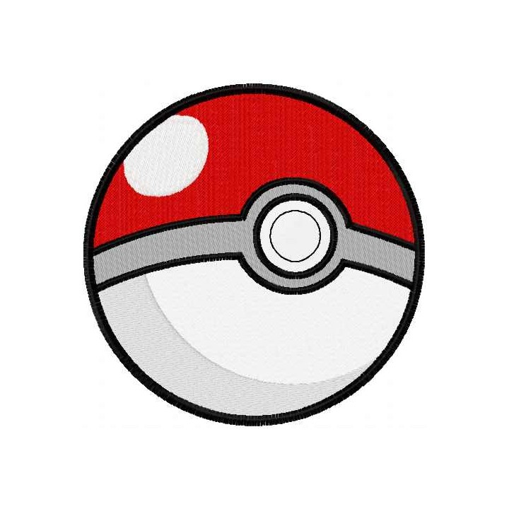Pokeball embroidery design - Embroidery Design