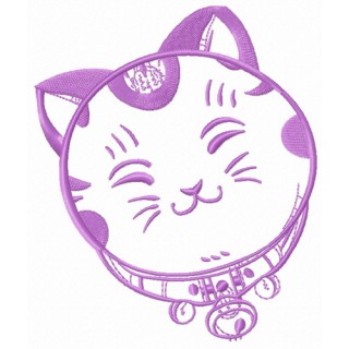 Cute Maneki Neko 4 embroidery design - Embroidery Design