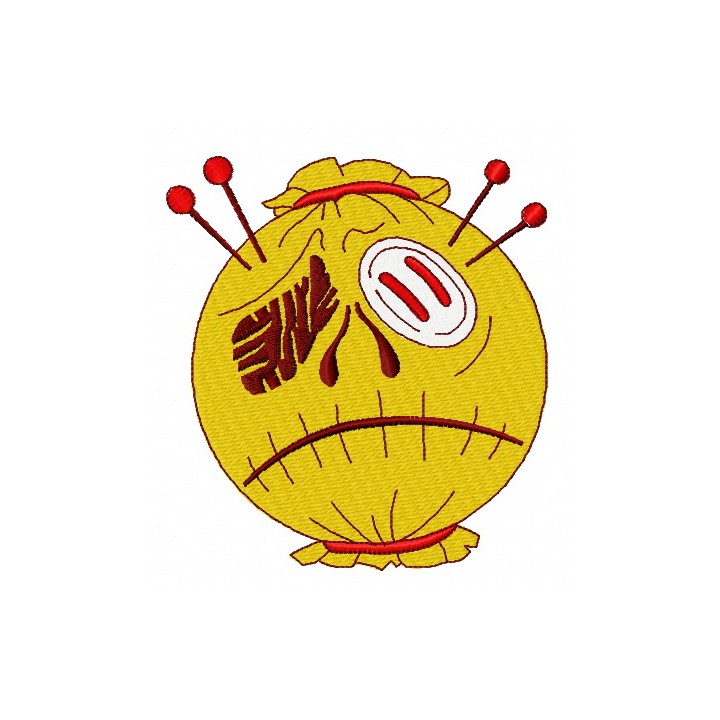 Sad scarecrow embroidery design - Embroidery Design