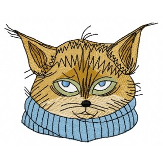 Poor cat embroidery design - Embroidery Design