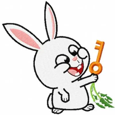 Snowball embroidery design featuring a playful character from The Secret Life of Pets, perfect for creative projects.