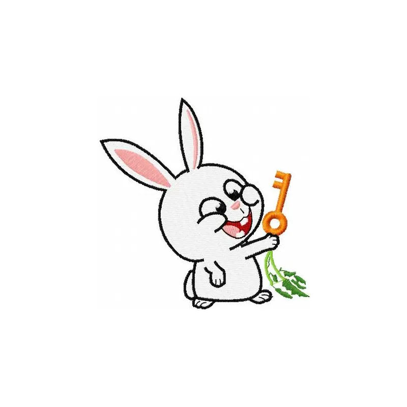 Snowball embroidery design featuring a playful character from The Secret Life of Pets, perfect for creative projects.