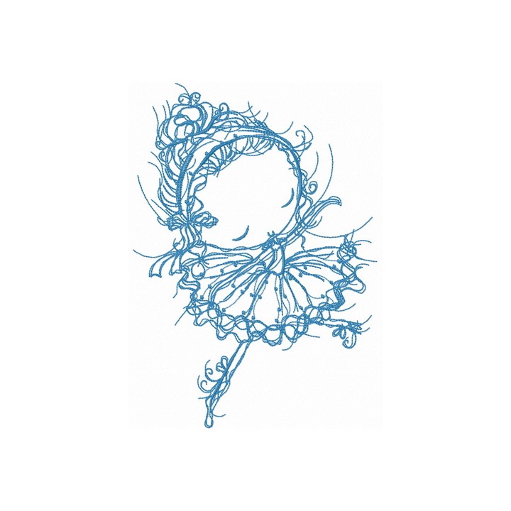 Ballerina dancing embroidery design - Embroidery Design
