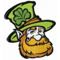 Leprechaun 6 embroidery design showcasing a charming leprechaun for St. Patrick's Day projects.