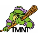 Preview of Donatello 6 embroidery design featuring the iconic Teenage Mutant Ninja Turtles character.