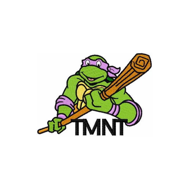 Preview of Donatello 6 embroidery design featuring the iconic Teenage Mutant Ninja Turtles character.