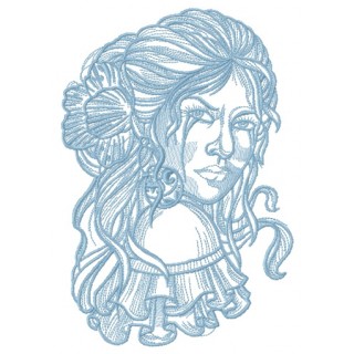 Spanish beauty 3 embroidery design - Embroidery Design