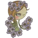 I like pansies embroidery design showcasing a floral motif ideal for embellishing clothing and accessories.