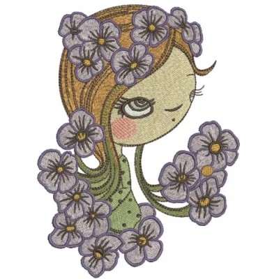 I like pansies embroidery design showcasing a floral motif ideal for embellishing clothing and accessories.