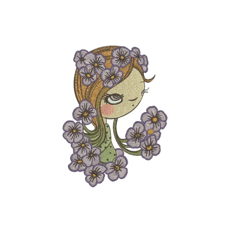 I like pansies embroidery design showcasing a floral motif ideal for embellishing clothing and accessories.