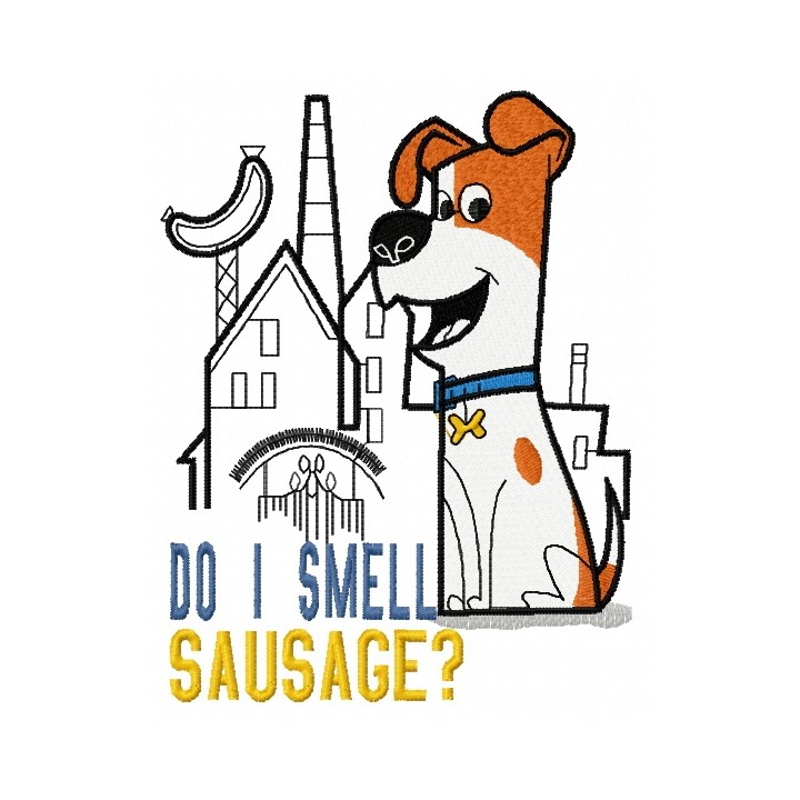 Do I smell sausage? embroidery design - Embroidery Design