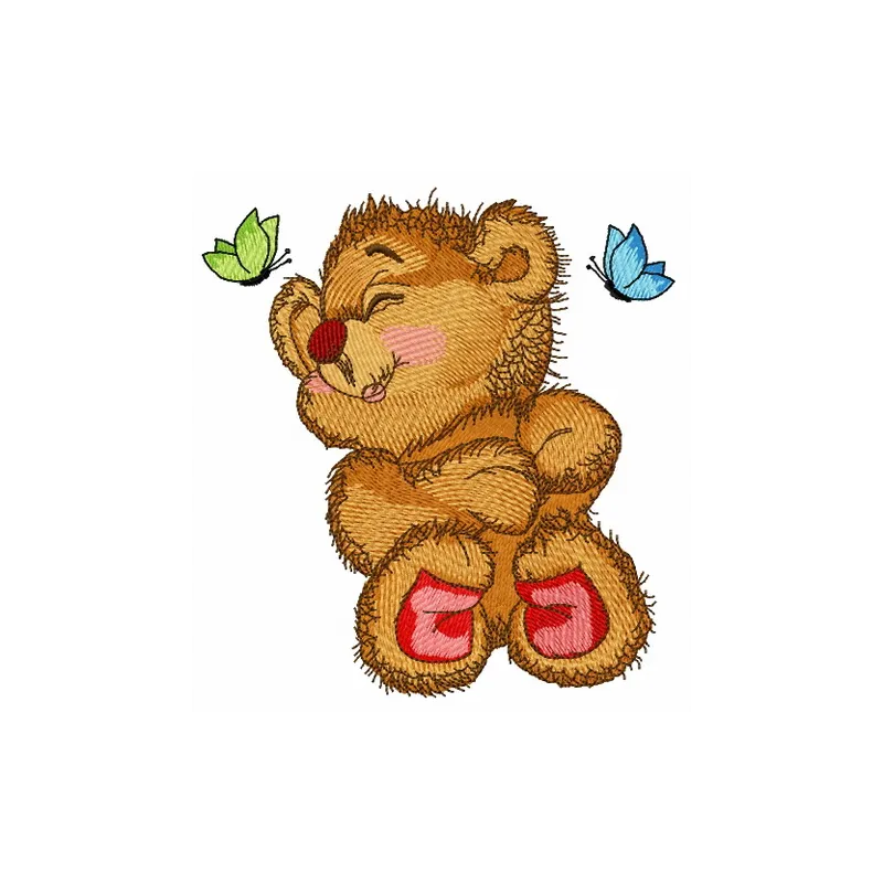 Preview of the Sweet Teddy's Dreams embroidery design featuring a cute teddy bear for stitching projects.