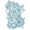 Embroidery design featuring a wedding composition with pigeons, ideal for creating beautiful stitched motifs.