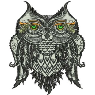 Owl granny 2 embroidery design - Embroidery Design