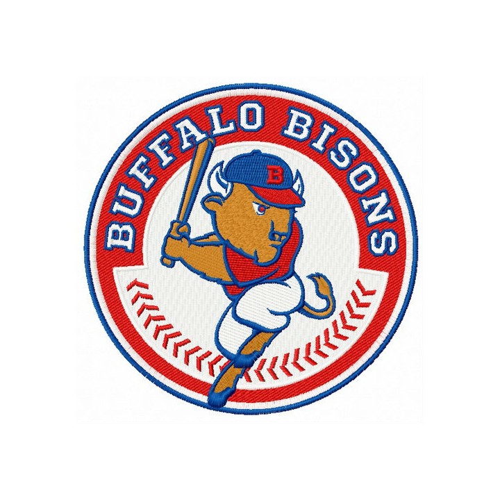 Buffalo Bisons logo embroidery design - Embroidery Design