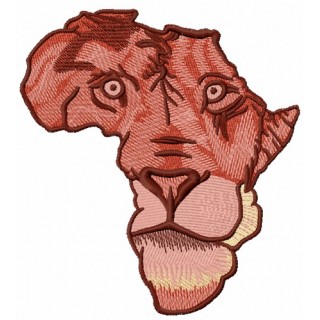 Africa Lion 4 embroidery design - Embroidery Design