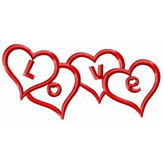 Love decoration 2 embroidery design - Embroidery Design