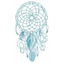 Romantic dreamcatcher 3 embroidery design showcasing intricate patterns, ideal for embellishing pillows and tote bags.