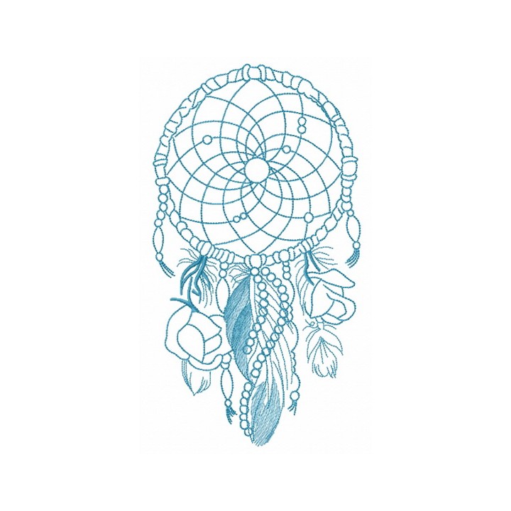 Romantic dreamcatcher 3 embroidery design - Embroidery Design