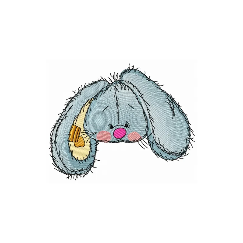 Excuse me 4 embroidery design featuring playful bunnies, ideal for embellishing t-shirts or baby onesies.