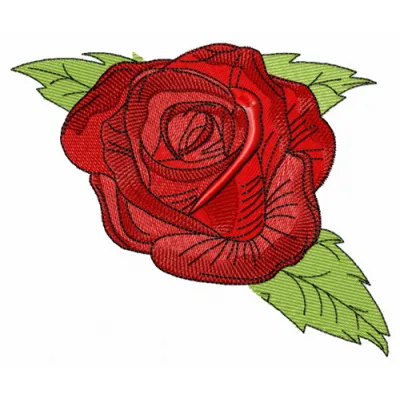 Prickly rose embroidery design showcasing intricate floral stitching patterns for various fabric projects.