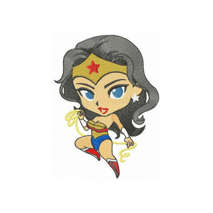 Amazonian Wonder woman embroidery design - Embroidery Design