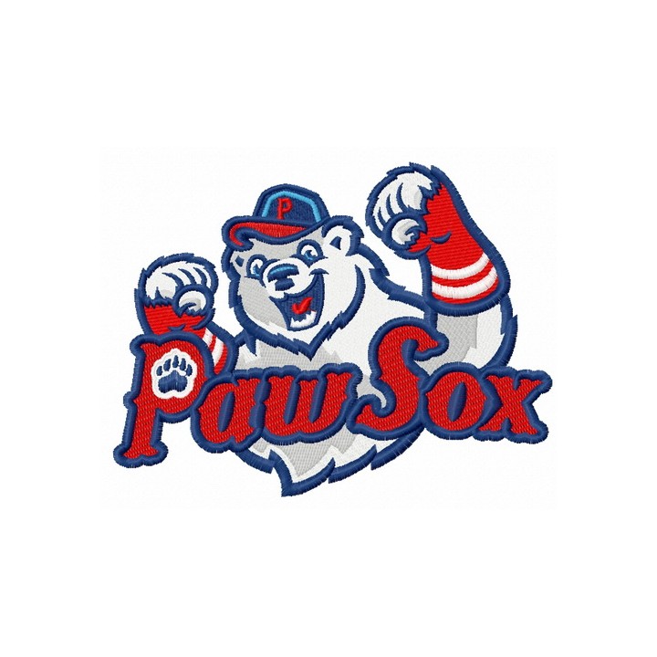 Pawtucket Red Sox logo embroidery design - Embroidery Design