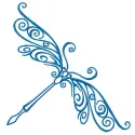 Preview of the Delicate Dragonfly 2 embroidery design featuring intricate stitching patterns for creative projects.