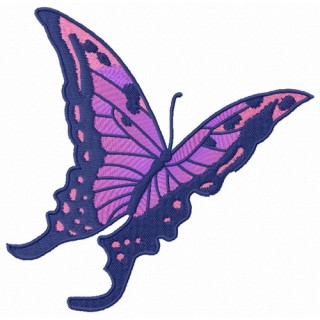 Butterfly flying away embroidery design - Embroidery Design