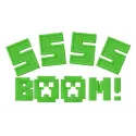 Preview of the SSSS boom embroidery design featuring Minecraft-themed motifs for creative stitching projects.