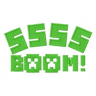 SSSS boom embroidery design - Embroidery Design