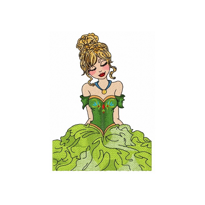 Like a princess embroidery design - Embroidery Design