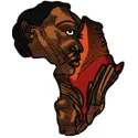 Preview of Africa Woman art embroidery design showcasing intricate stitching patterns celebrating African culture.
