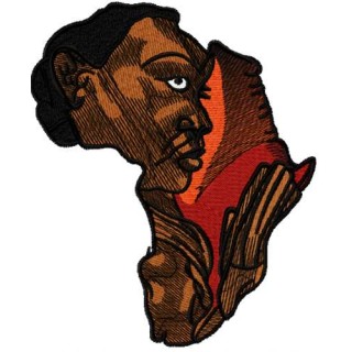 Africa Woman art embroidery design - Embroidery Design