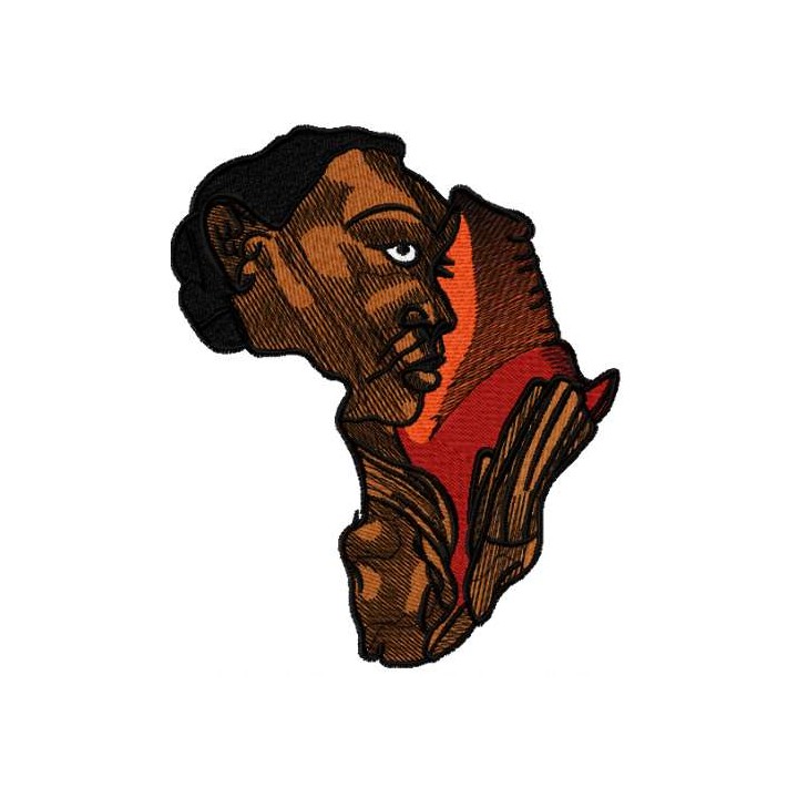 Africa Woman art embroidery design - Embroidery Design