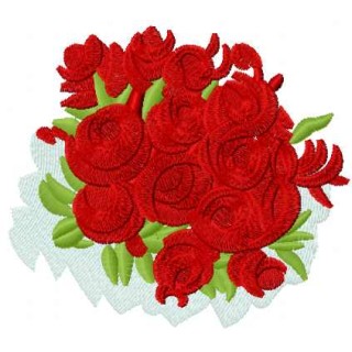 Bouquet of roses embroidery design - Embroidery Design