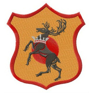 Baratheon shield embroidery design - Embroidery Design