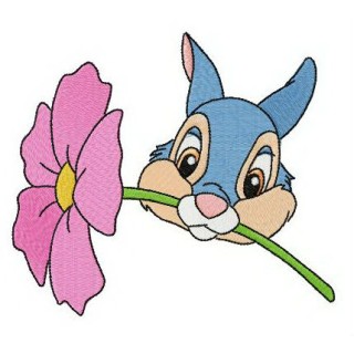 Thumper's present embroidery design - Embroidery Design