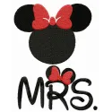 Preview of Mrs. Mouse embroidery design featuring a charming Mickey Mouse-inspired motif.
