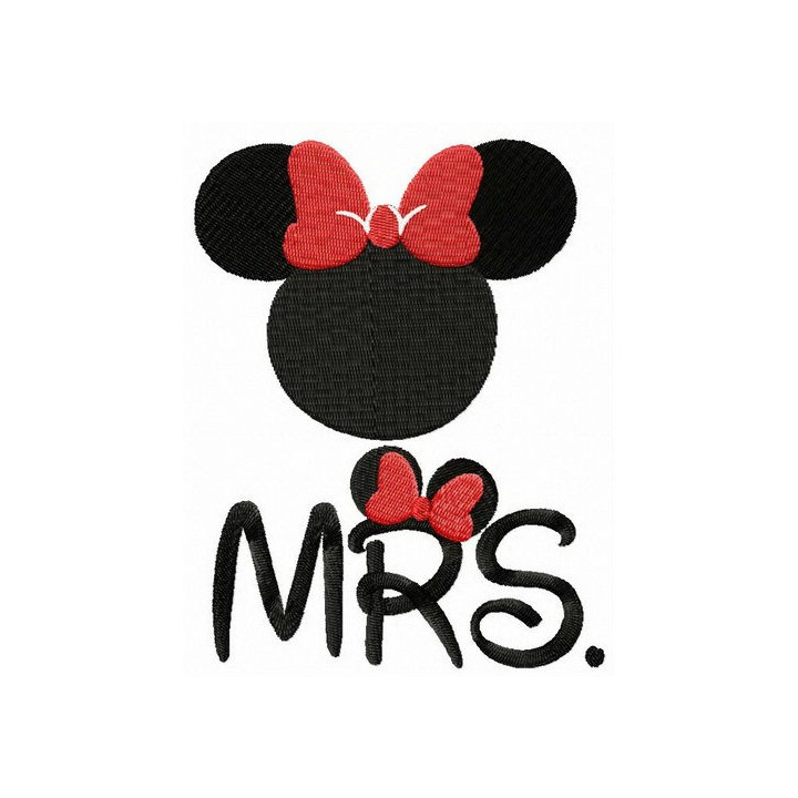 Mrs. Mouse embroidery design - Embroidery Design