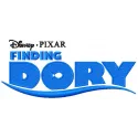Finding Dory logo embroidery design featuring colorful aquatic elements for creative stitching projects.