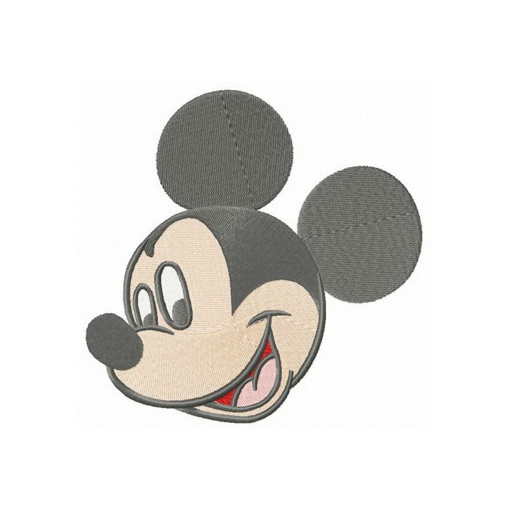 Mickey Mouse happy muzzle embroidery design - Embroidery Design