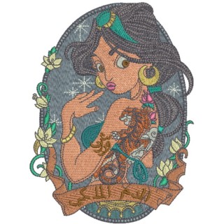 Modern Jasmin 3 embroidery design - Embroidery Design