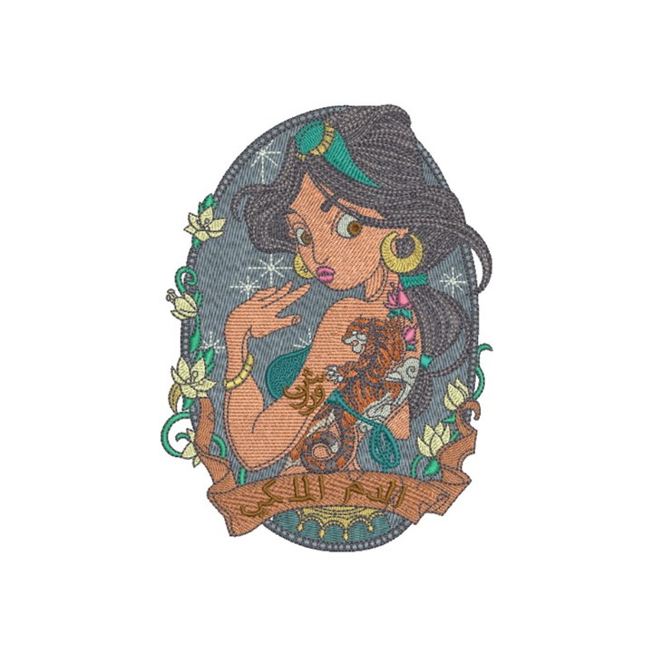 Modern Jasmin 3 embroidery design - Embroidery Design