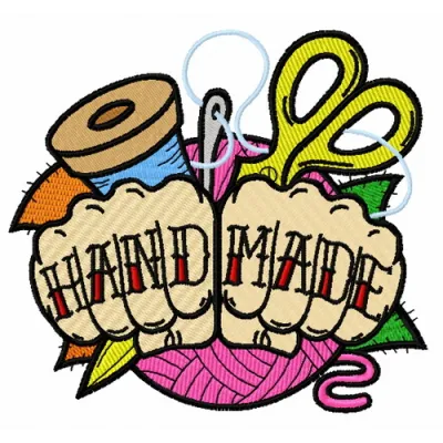 Handmade embroidery design preview showcasing intricate stitching patterns for creative projects.