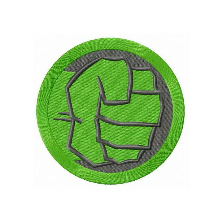 Hulk's fist embroidery design - Embroidery Design