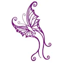 Preview of the Butterfly Flutters 2 embroidery design showcasing intricate stitched motifs of butterflies.