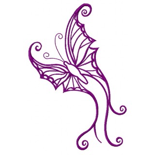 Butterfly flutters 2 embroidery design - Embroidery Design