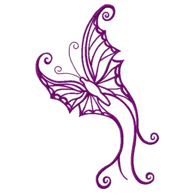 Preview of the Butterfly Flutters 2 embroidery design showcasing intricate stitched motifs of butterflies.