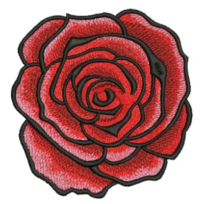 Red grand rose 2 embroidery design showcasing a vibrant floral motif for stitching on various fabrics.
